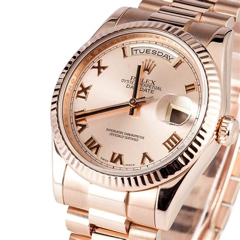 vintage rose gold rolex president|rolex presidential gold price.